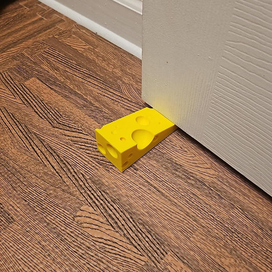 Cheese Wedge Doorstop | Cheesy Gift Door Stopper | Funny Food Lover