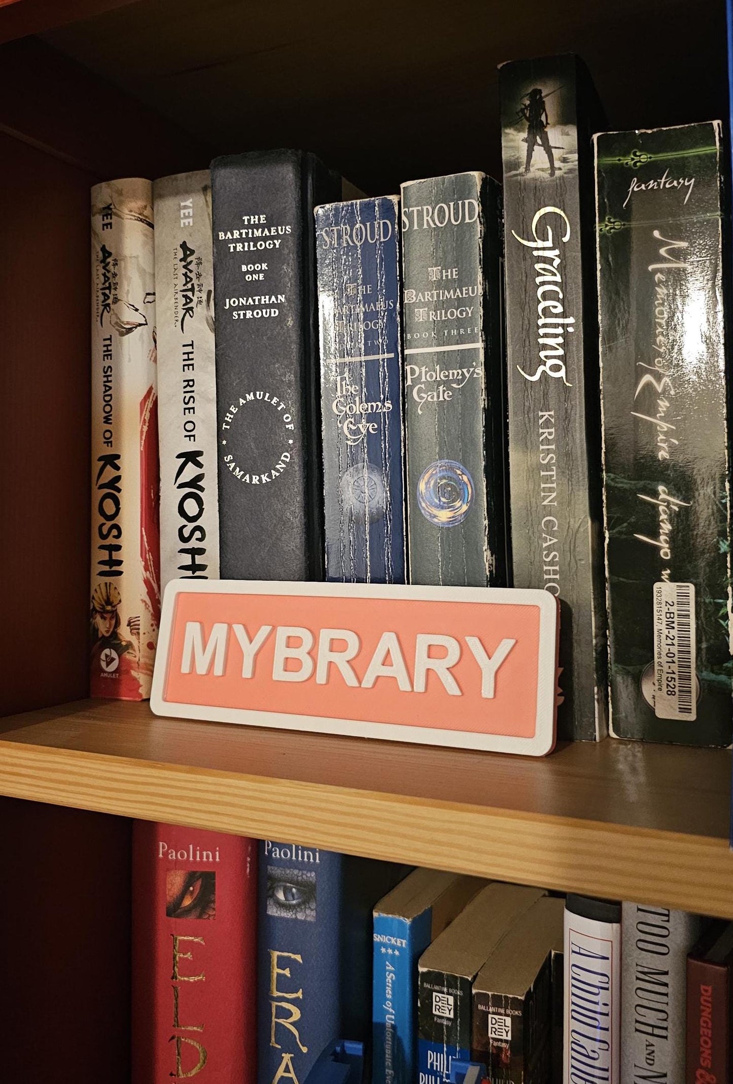 Personalized MYBrary Bookshelf Sign: Unique Reading Nook Decor for Book Lovers