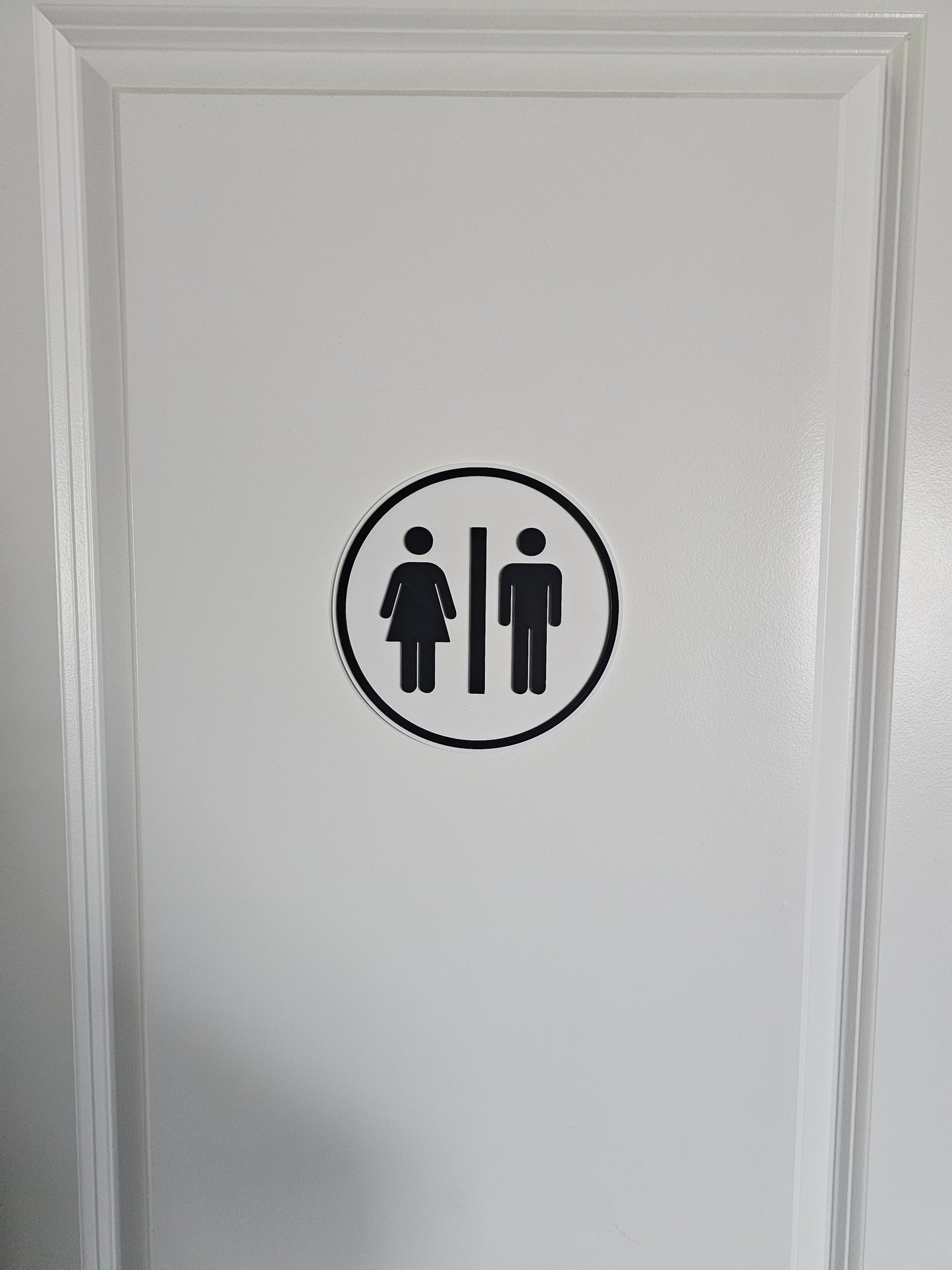 Bathroom Door Sign