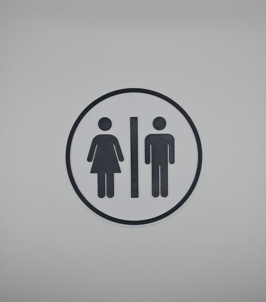 Bathroom Door Sign