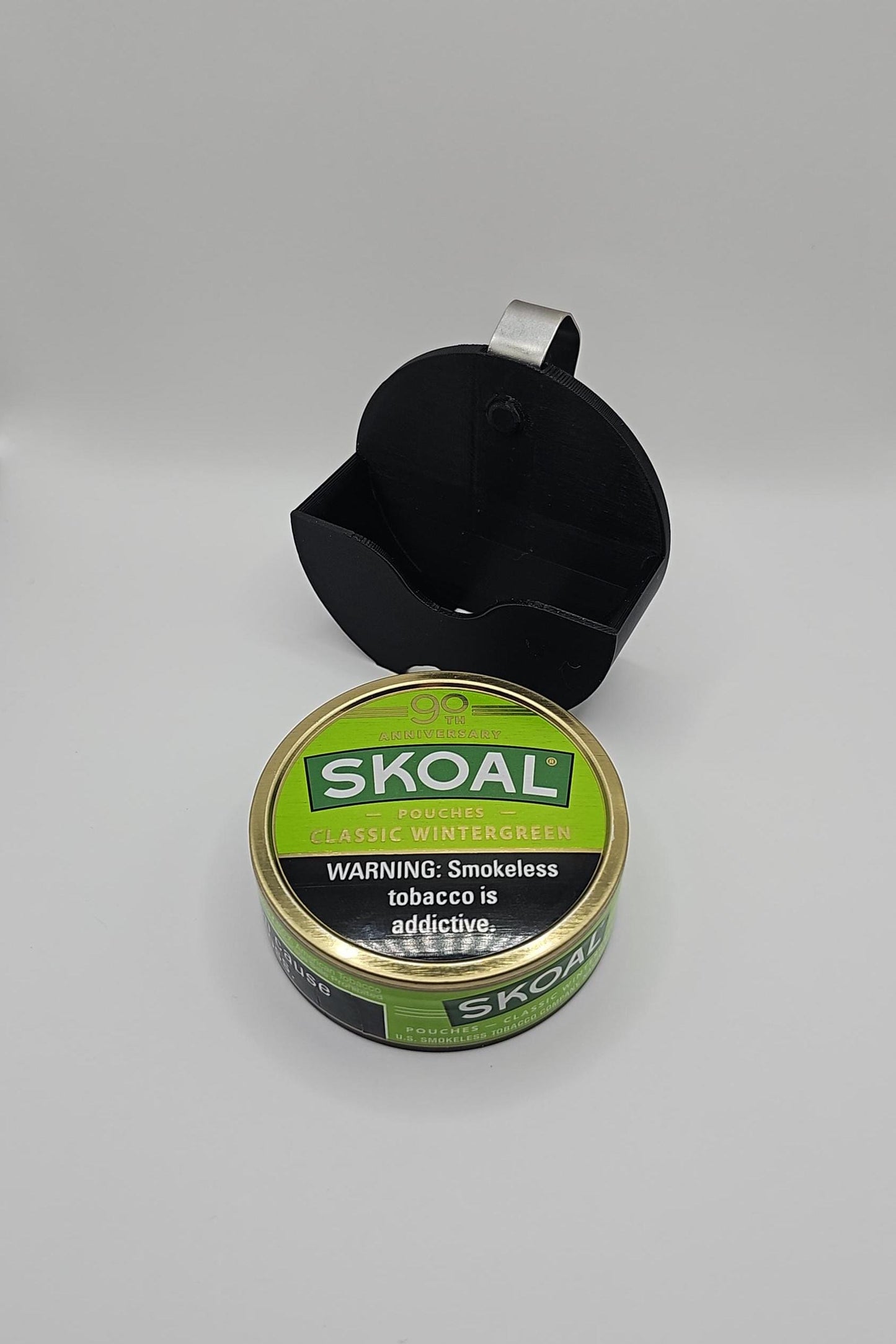 Skoal Compatible Can Visor Clip | 3D-Printed | Durable Holder Car Organization