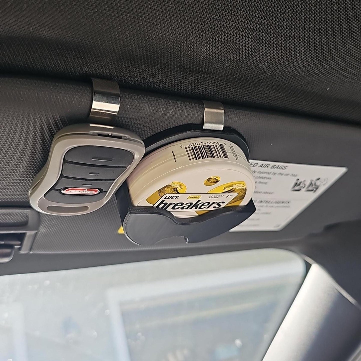 LUCY Breakers Compatible Visor Clip Holder | 3D Printed | Clip-On for Easy Access - Unique Gift Idea for LUCY Enthusiasts