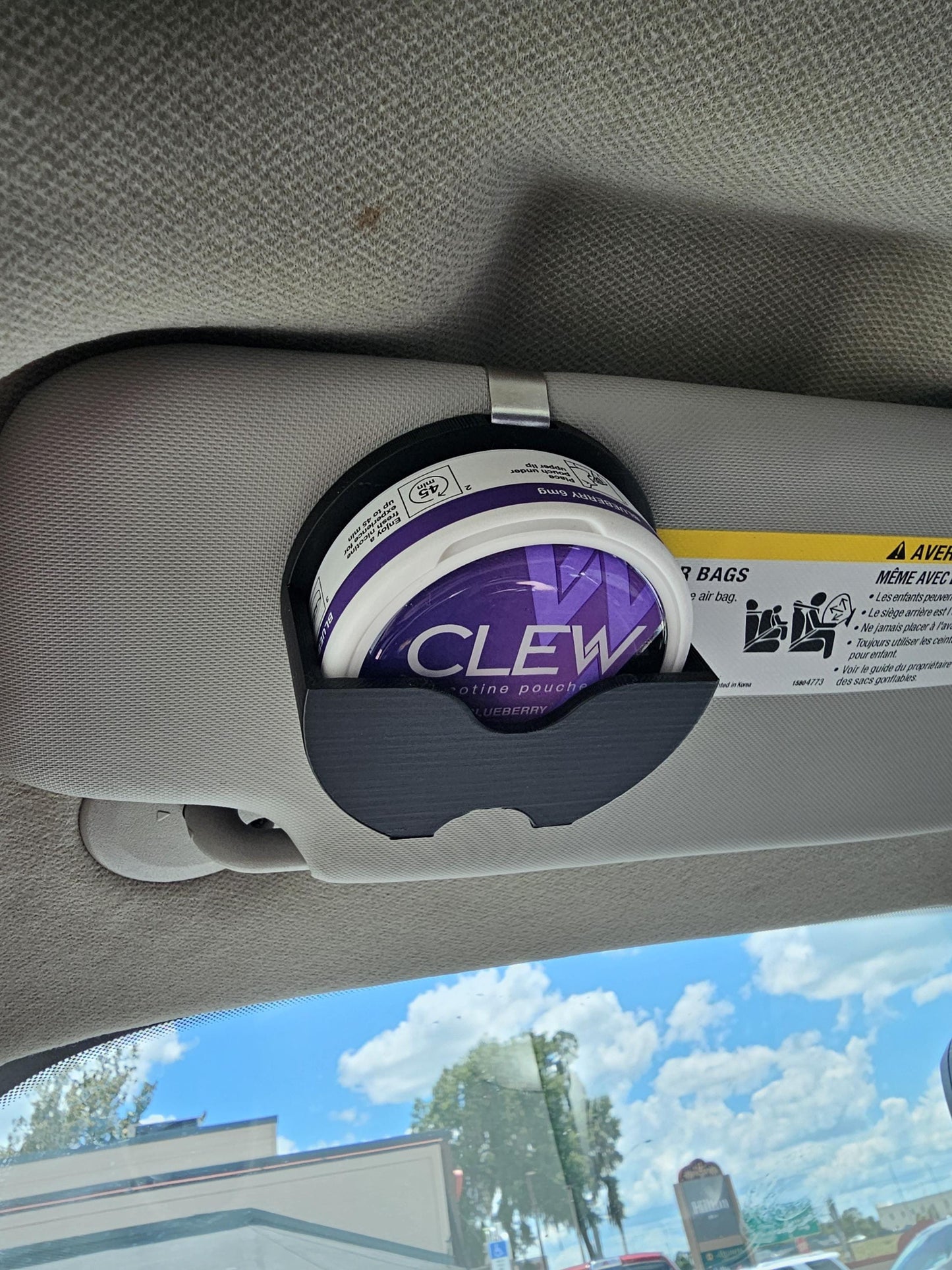 CLEW Compatible Visor Clip Holder | 3D Printed | Clip-On for Easy Access - Unique Gift Idea for Him
