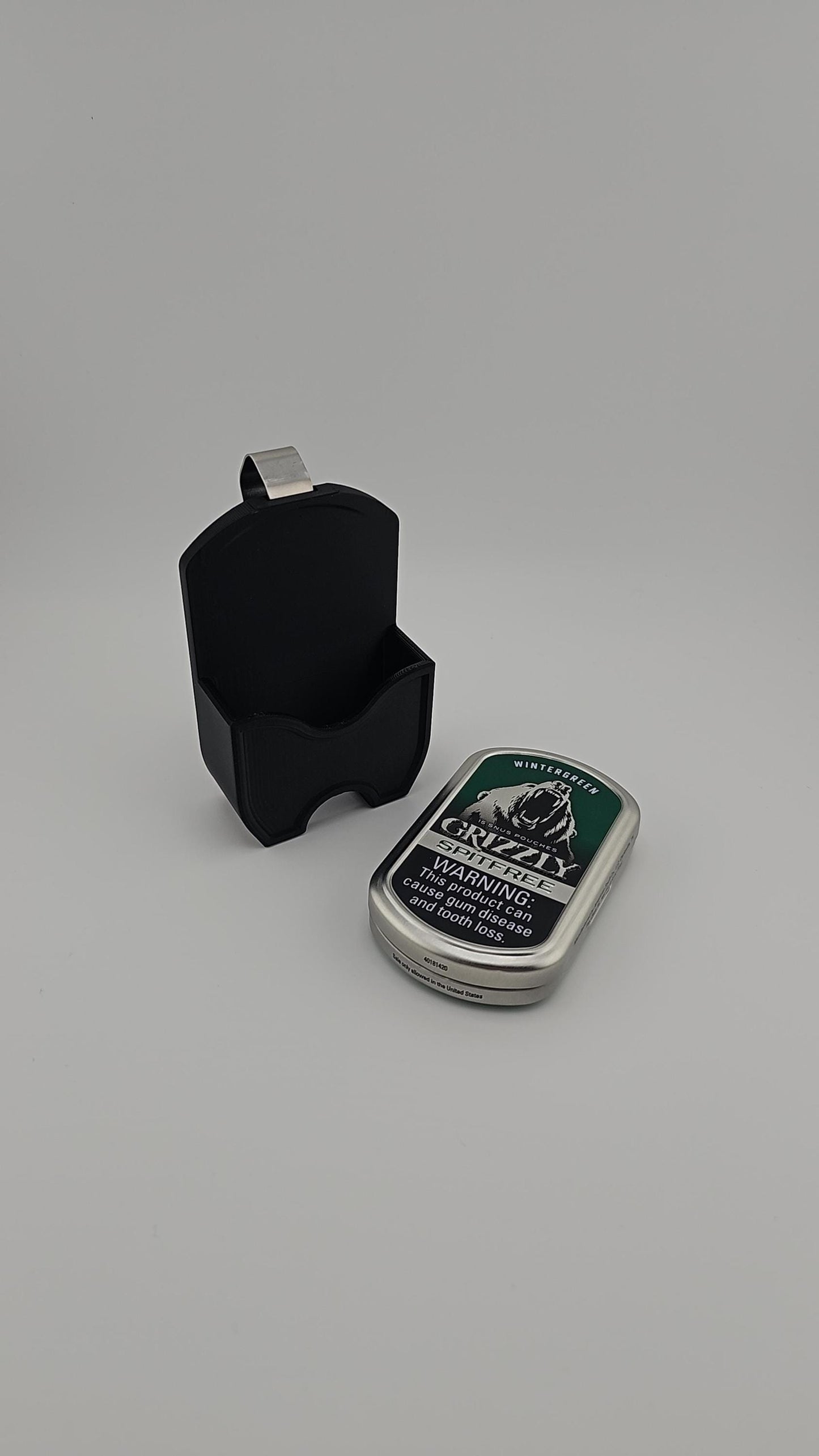 Grizzly SPITFREE Metal Can Visor Clip | 3D-Printed | Car Organization Accessory