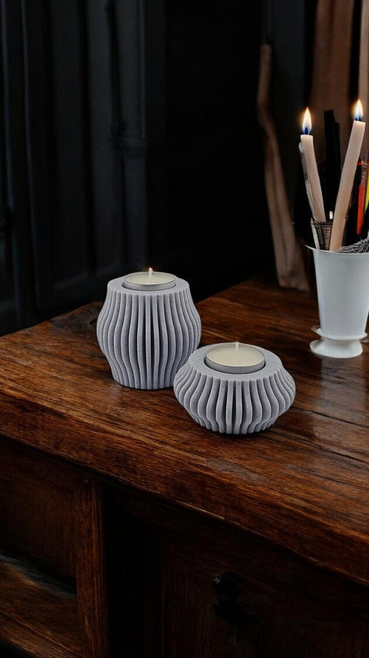 Tea Light Candle Holders - Modern 3D-Printed Design for Unique Home Decor - Perfect Gift for Candle Lovers