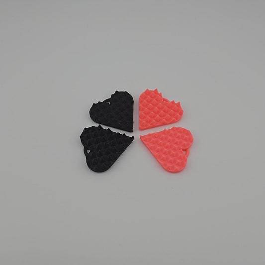 Stabby Stone Hearts Fidget Set: 2 Sensory Keychains for Anxiety & Stress Management - Adult Gift