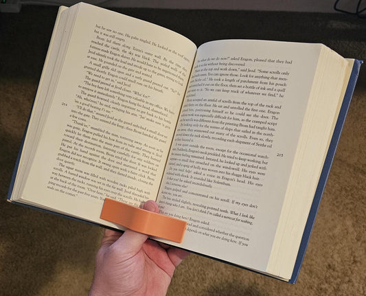 Ergonomic Single-Hand Book Page Holder: Thumb Grip for Easy Reading & Comfortable Learning