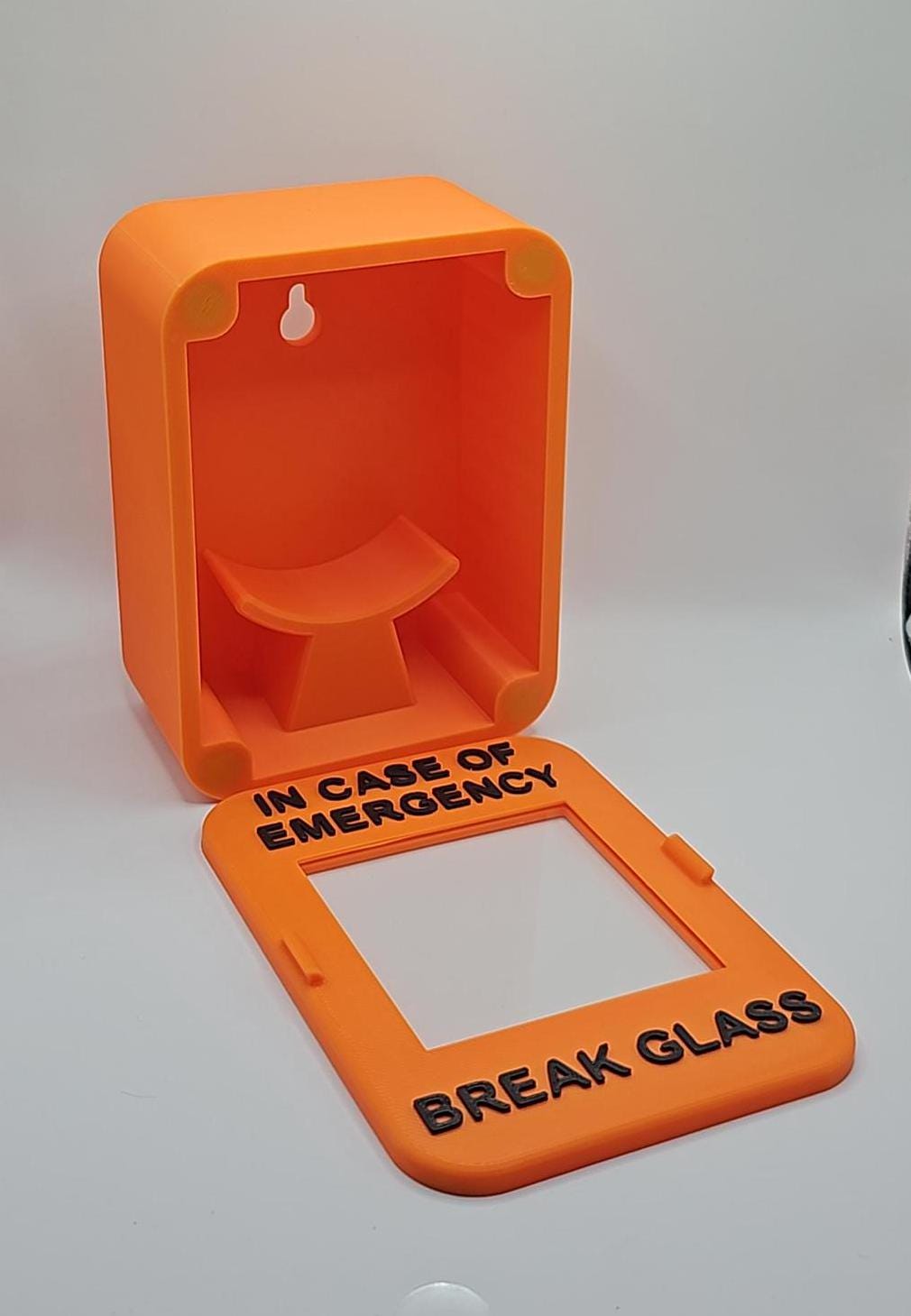 Emergency Can Tin Case for Compact Cans | 3D Printed | Functional Case with Magnetic Front Panel with Acrylic Panel - Novelty Gift
