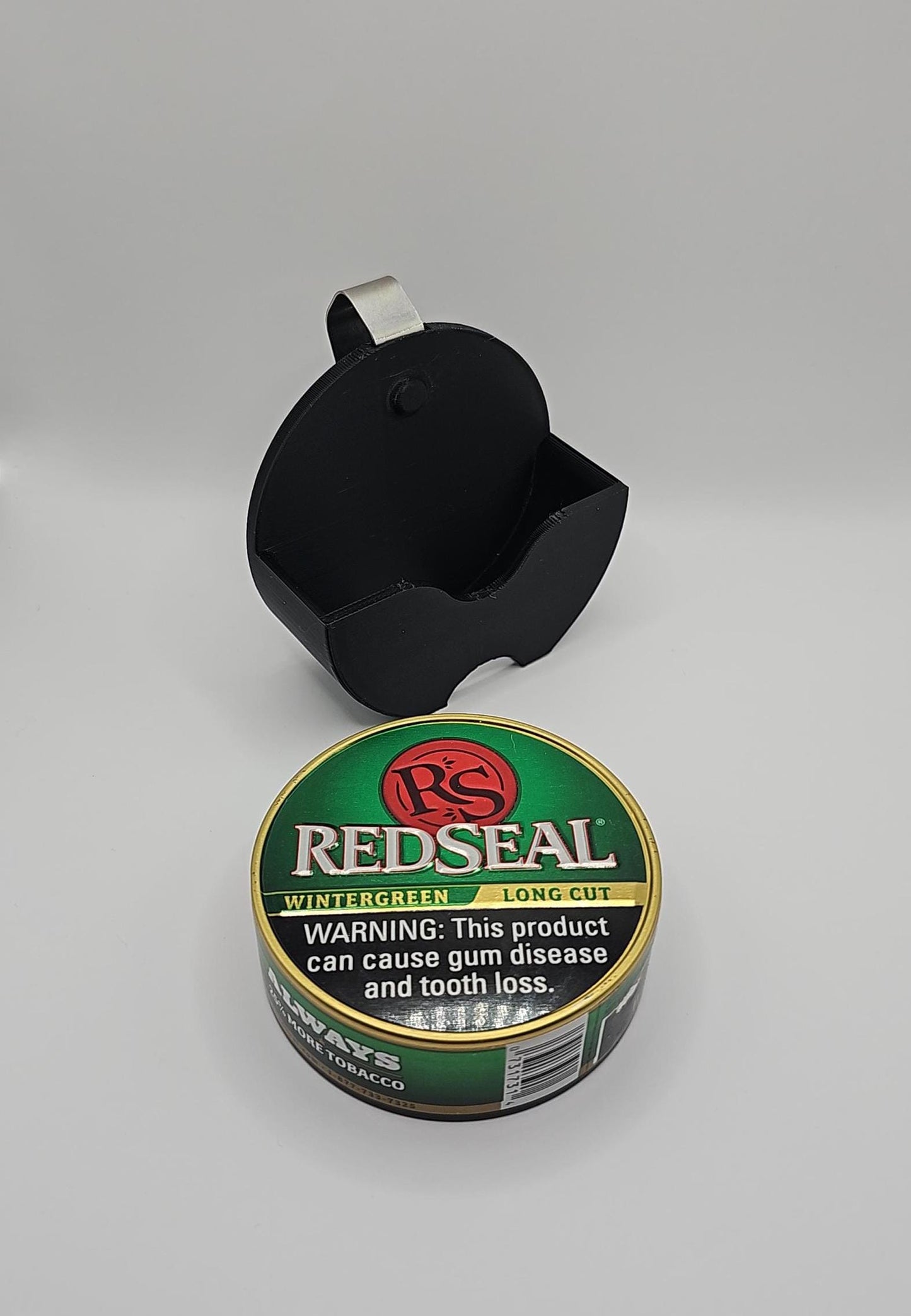 Red Seal Can Visor Clip | 3D-Printed | Unique Car Accessory for Storage & Organization