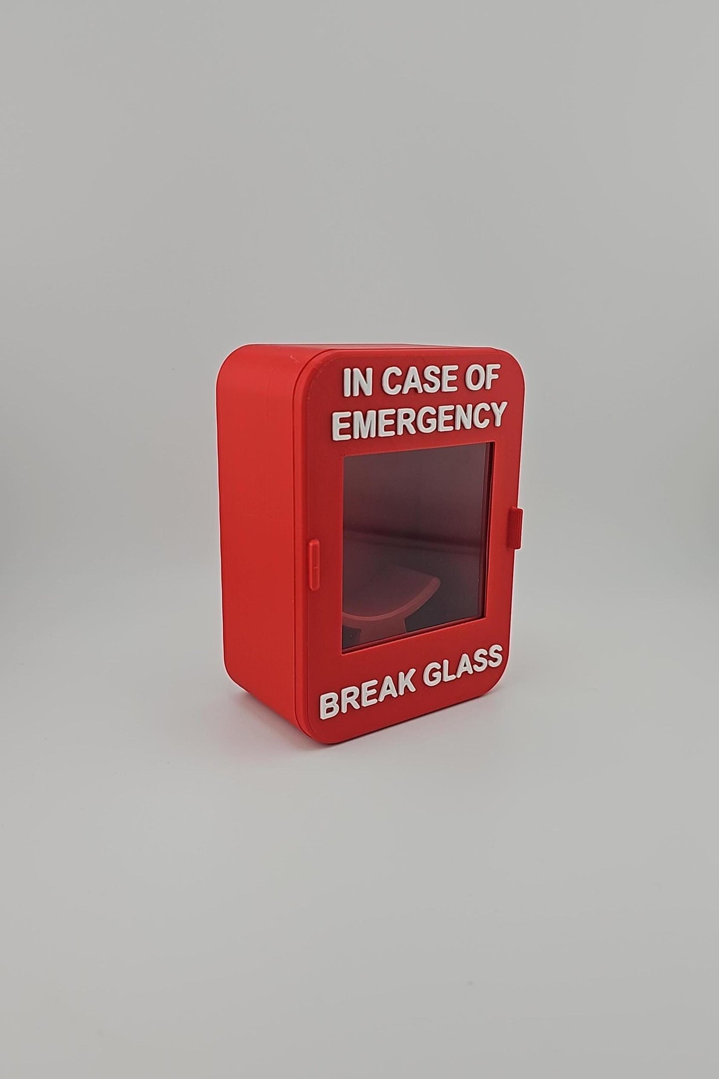 Emergency Can Tin Case for Compact Cans | 3D Printed | Functional Case with Magnetic Front Panel with Acrylic Panel - Novelty Gift