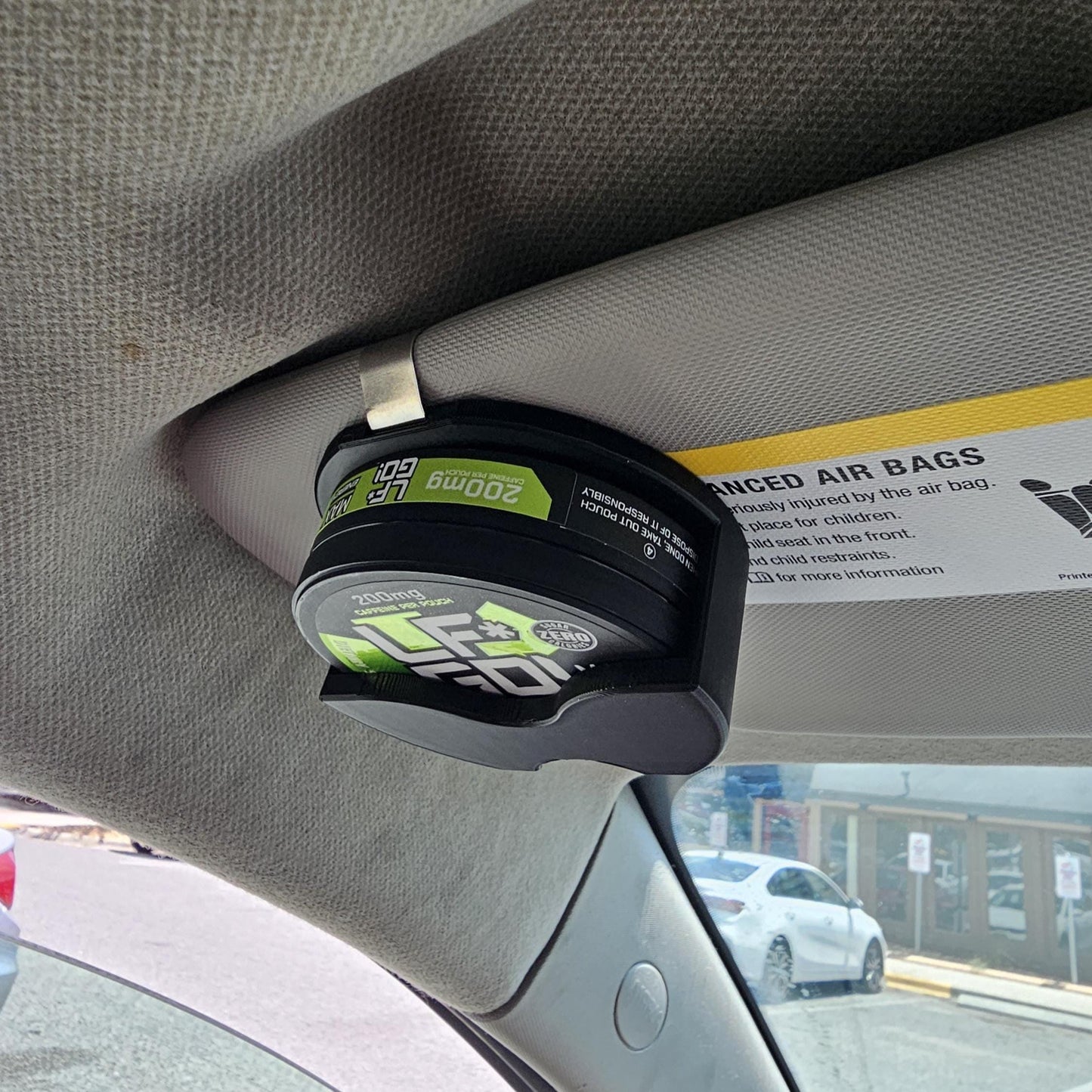 LFGO! Compatible Visor Clip Holder | 3D Printed | Clip-On for Easy Access - Unique Gift Idea for LFGO! Fans and Caffeine Enthusiasts