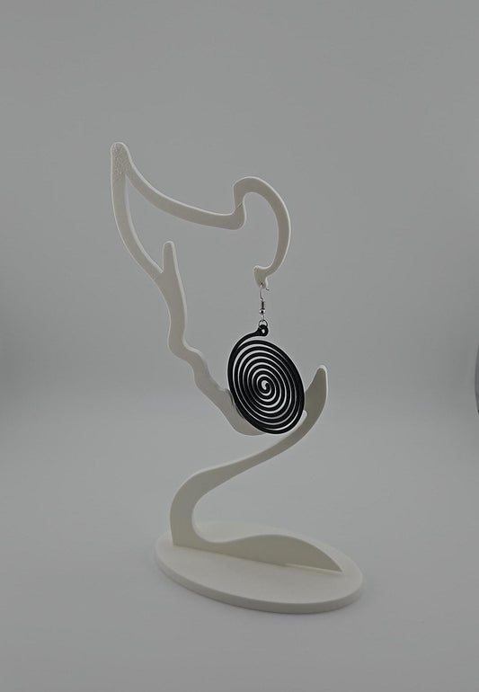 Spiral Earrings: Lightweight Statement Jewelry for Modern Fashion Enthusiasts | 3D-Printed Gift