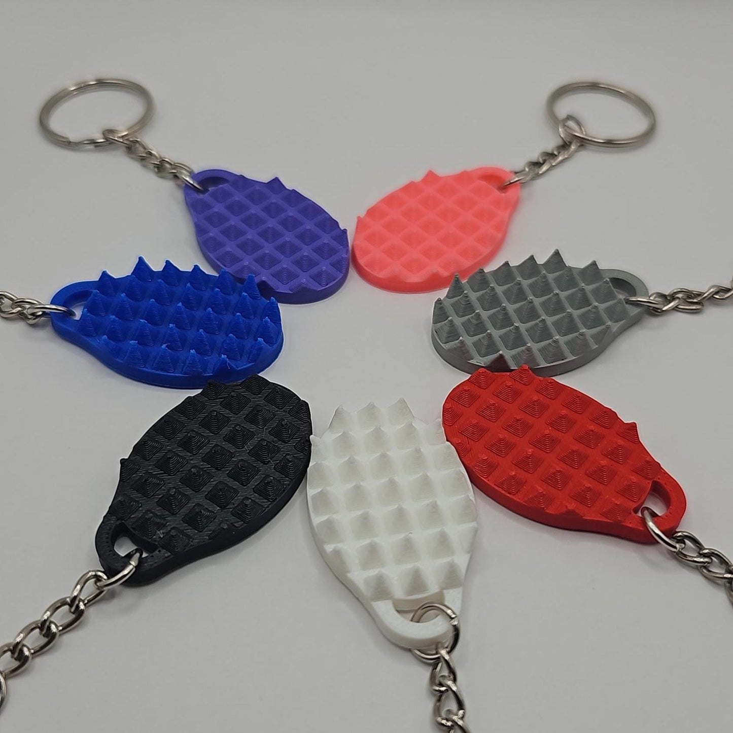 Stabby Stones Fidget Set: 2 Sensory Keychains for Anxiety & Stress Management - Adult Gift