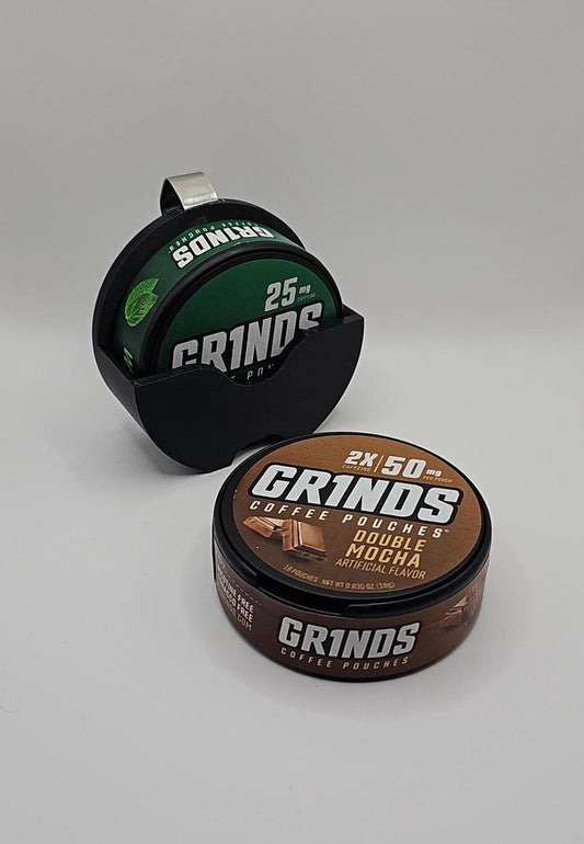 GR1NDS Energy Visor Clip | 3D-Printed | Coffee Pouch Accessory Unique Functional Car Gift