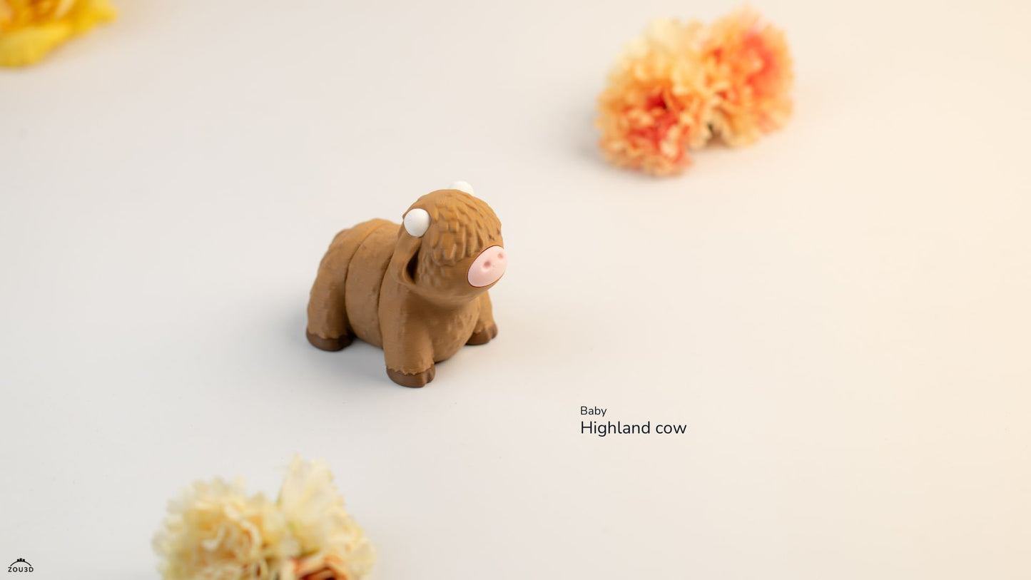 Highland Cow Mini Figure