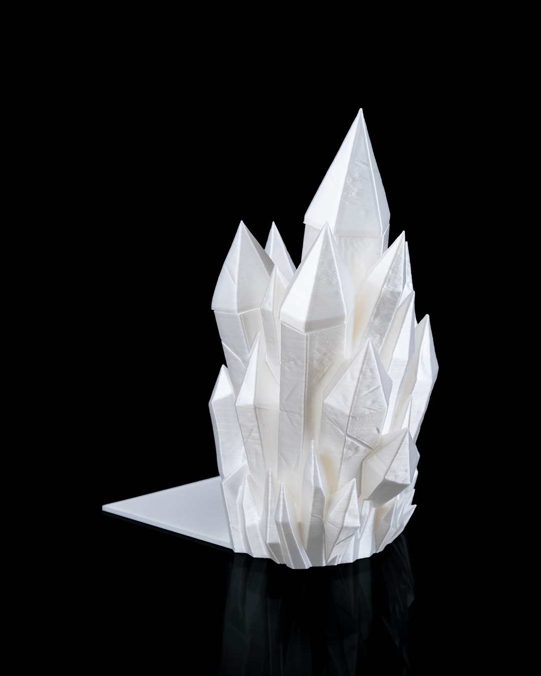 Fantasy Lore Crystal Bookend & Bookmark Set – Handcrafted 3D Printed Decorative Book Support, Unique Gift for Bookworms & Fantasy Fans