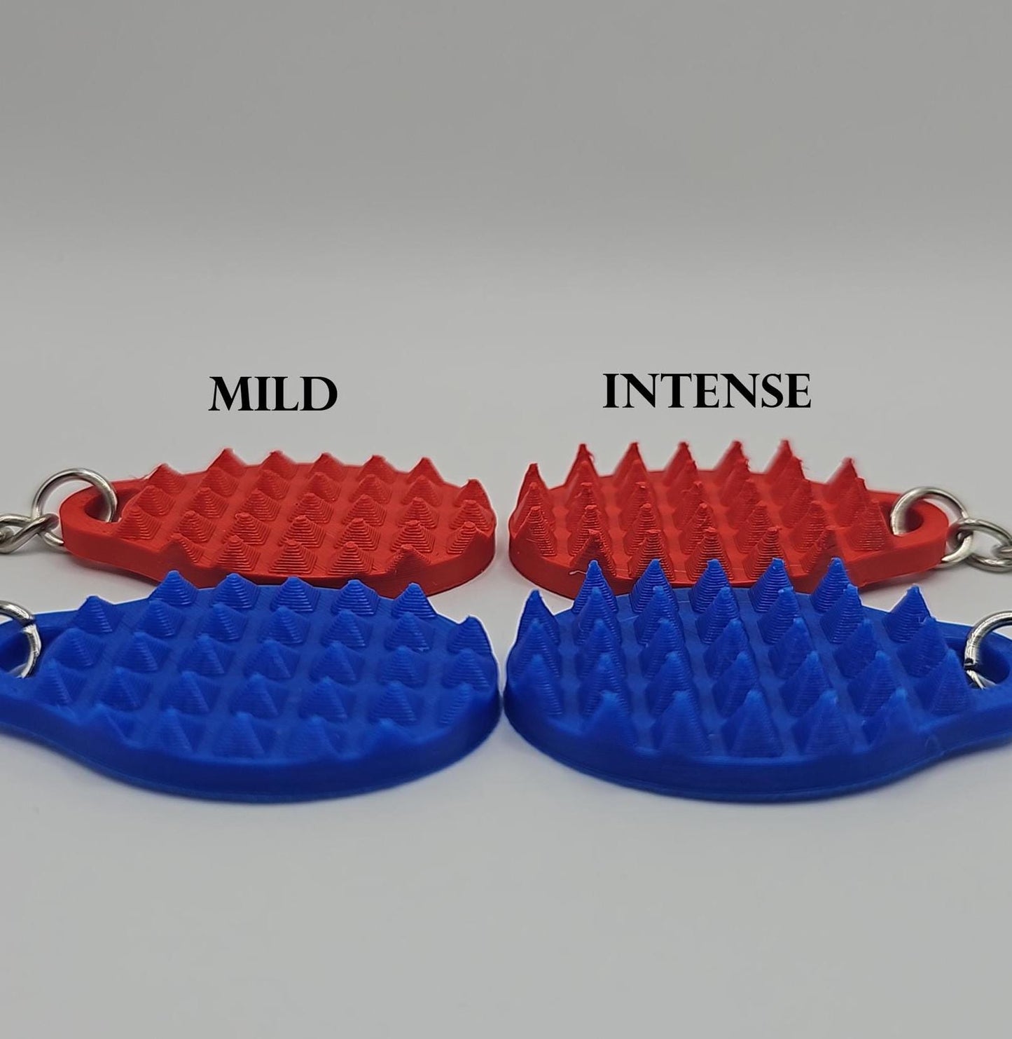Stabby Stone Squares Fidget Set: 2 Sensory Keychains for Anxiety & Stress Management - Adult Gift