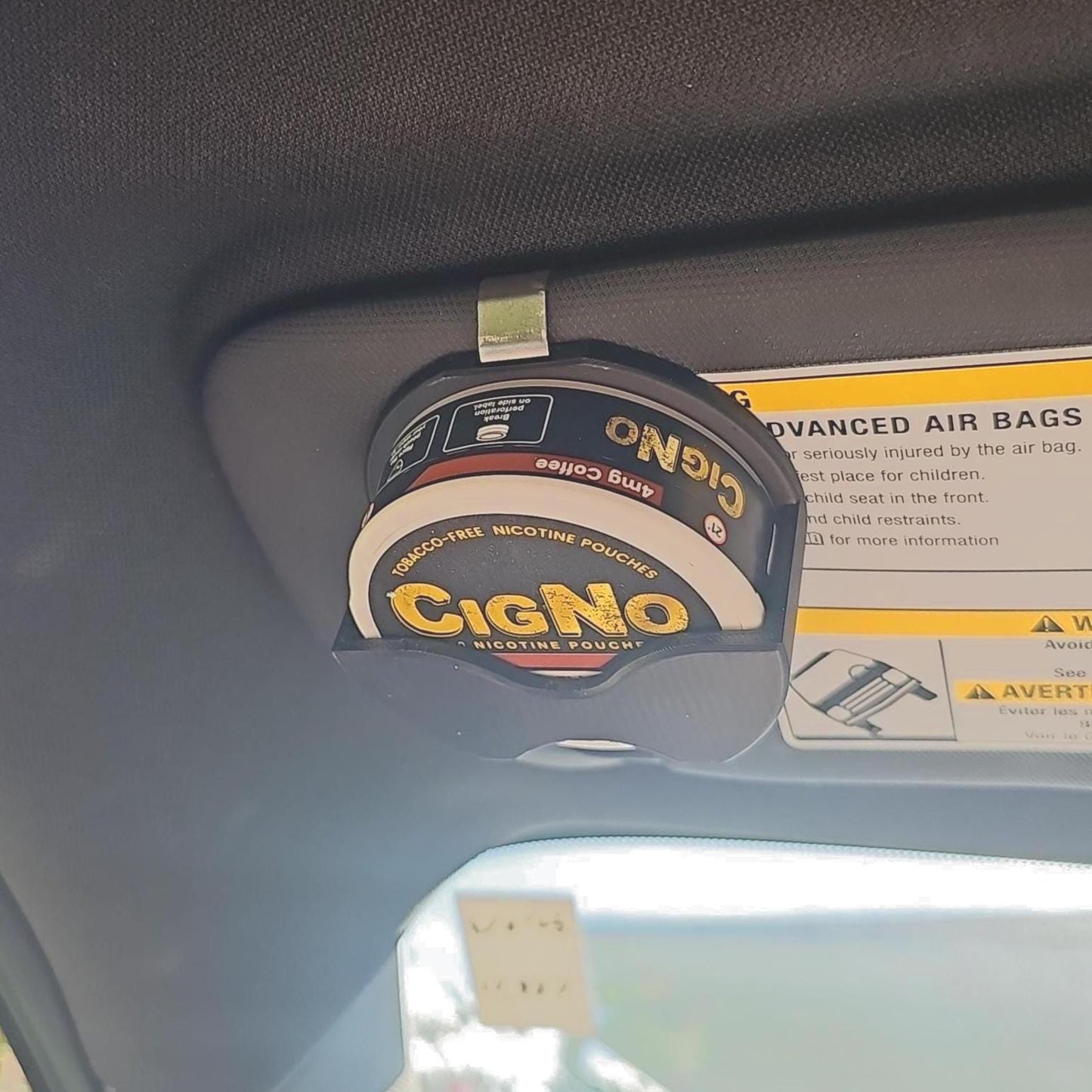 CigNo Compatible Visor Clip Holder | 3D Printed | Clip-On for Easy Access - Unique Gift Idea
