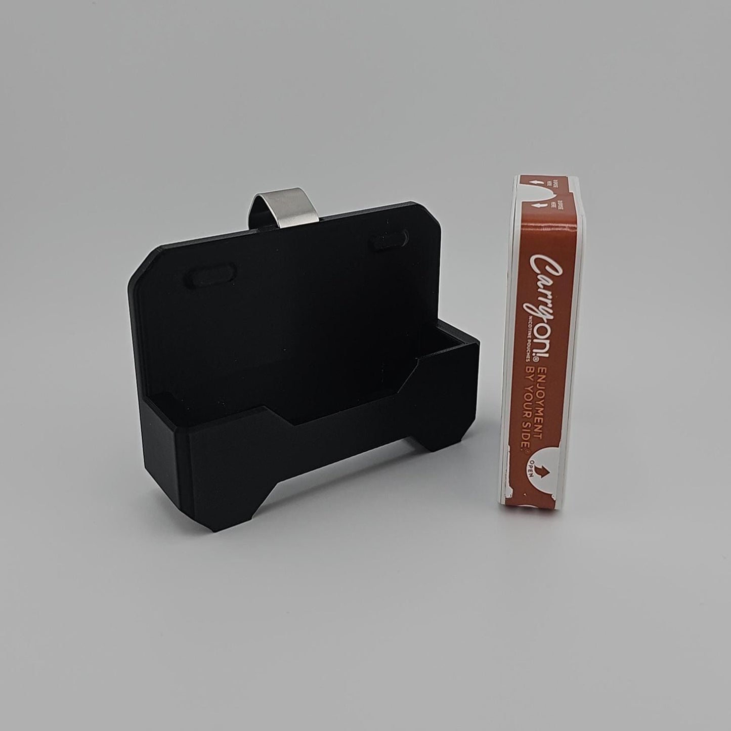 ON! Pouch Can/Box Visor Clip | 3d Printed | Durable Organizer - Stocking Stuffer for Him