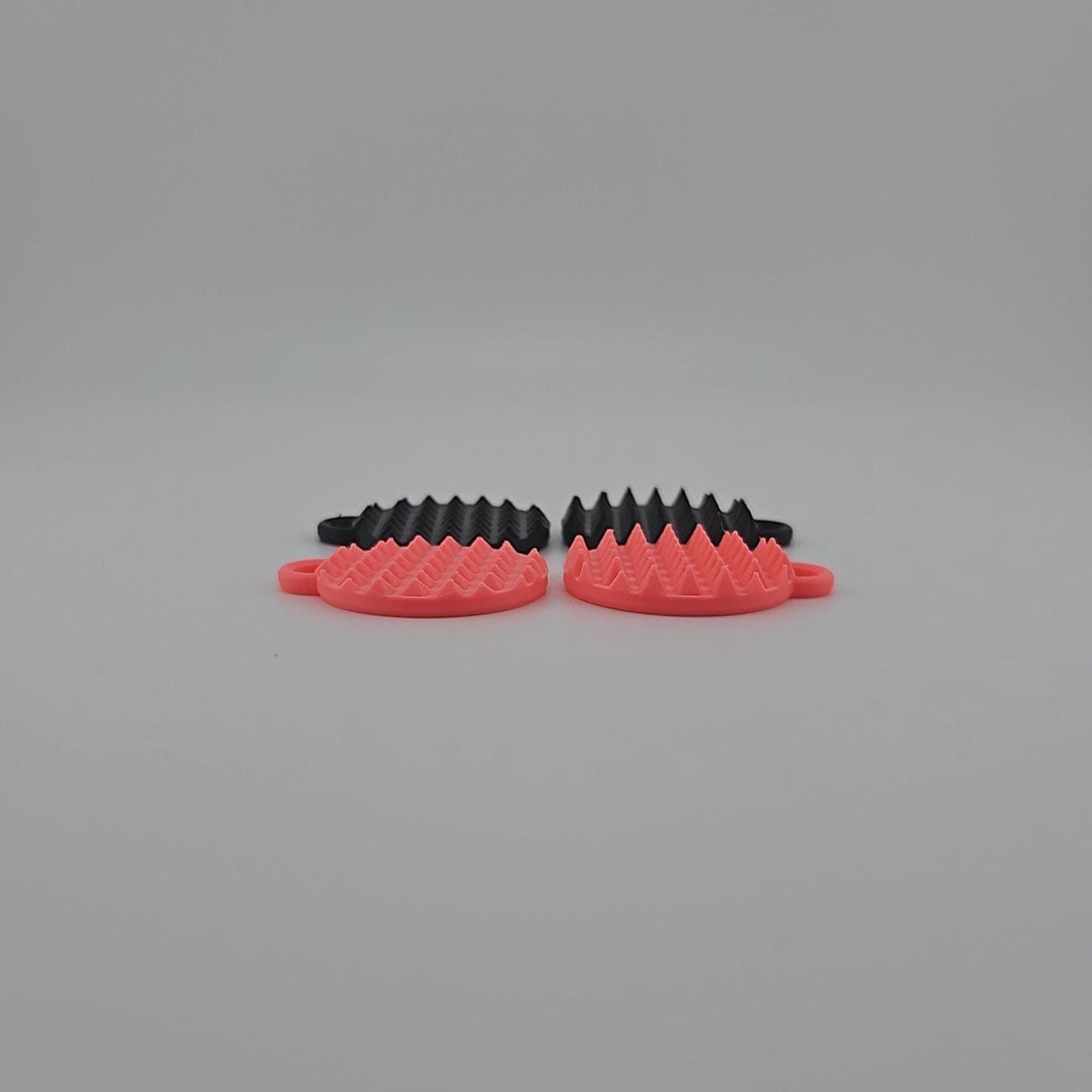 Stabby Stone Rounds Fidget Set: 2 Sensory Keychains for Anxiety & Stress Management - Adult Gift