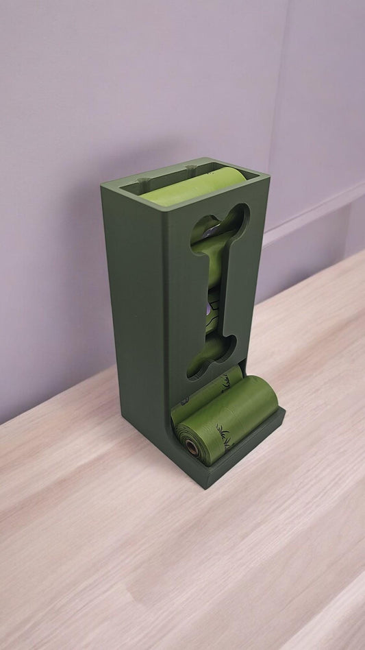 Wall-Mounted Dog Poop Bag Dispenser: Bone Design Pet Waste Organizer - Stylish Gift for Dog Lovers