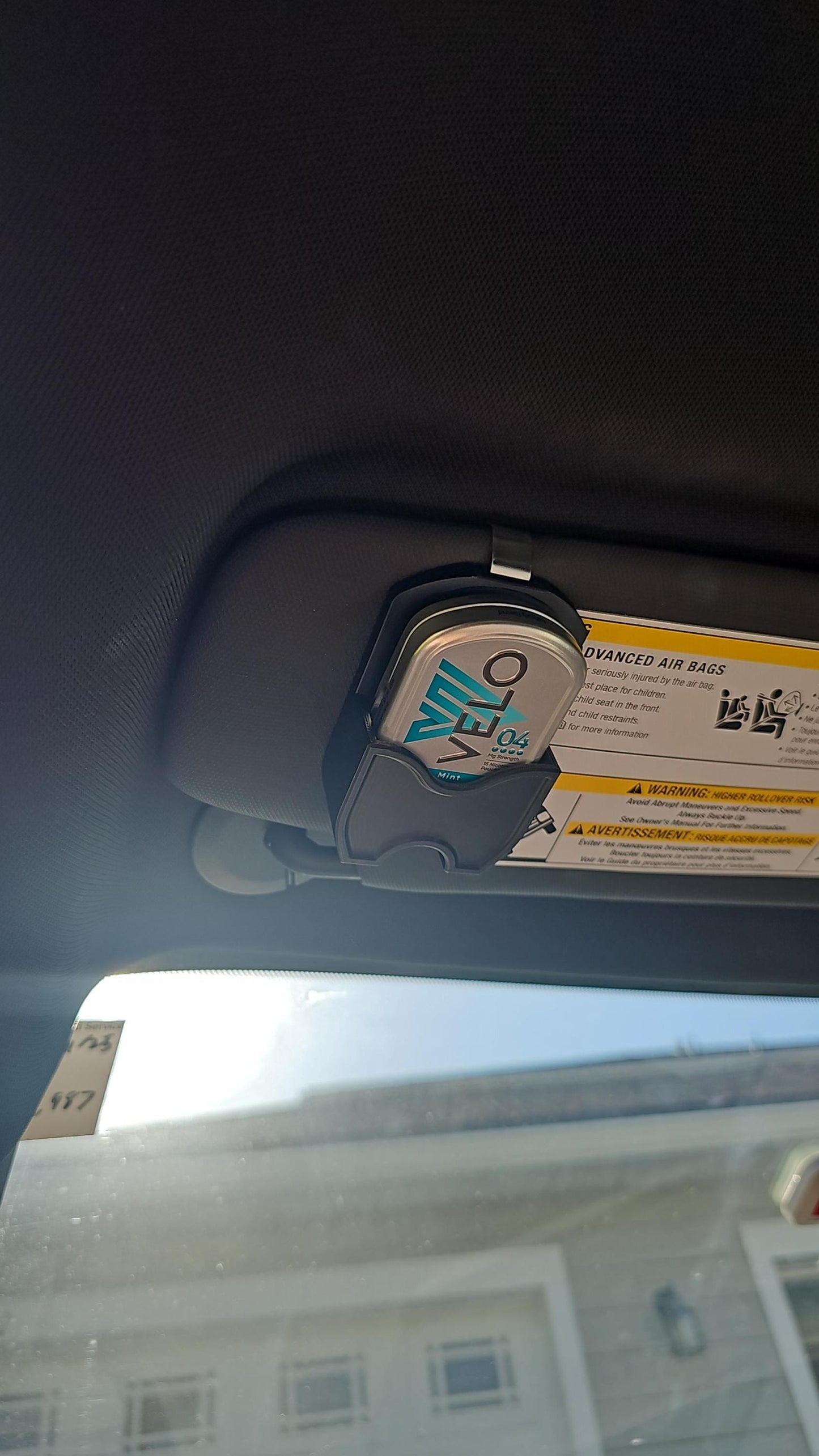 METAL Can VELO Compatible Visor Clip | 3D Printed | Pouch Can Organizer for Car - Gift for Him