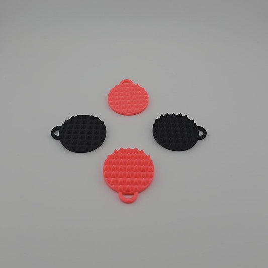 Stabby Stone Rounds Fidget Set: 2 Sensory Keychains for Anxiety & Stress Management - Adult Gift