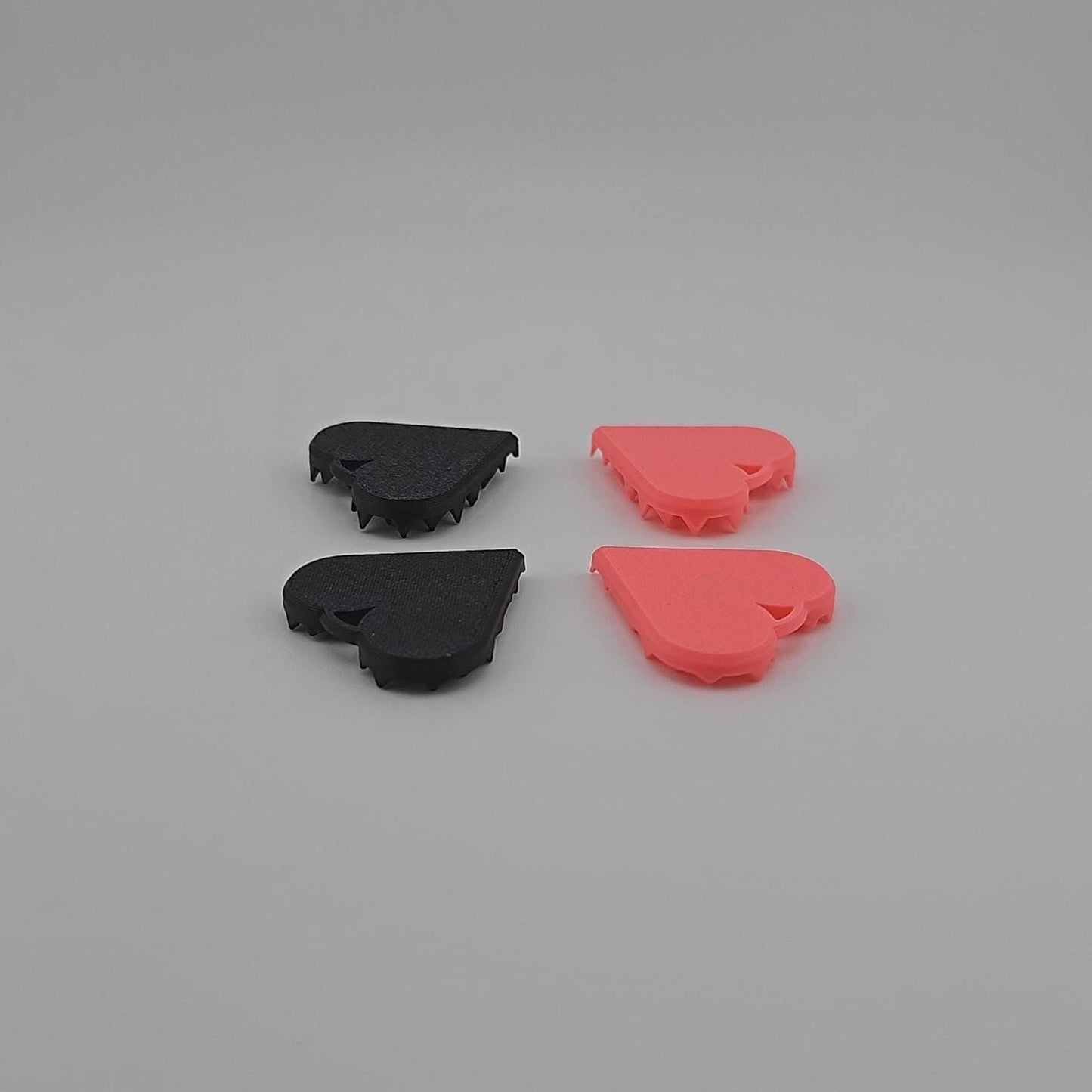 Stabby Stone Hearts Fidget Set: 2 Sensory Keychains for Anxiety & Stress Management - Adult Gift