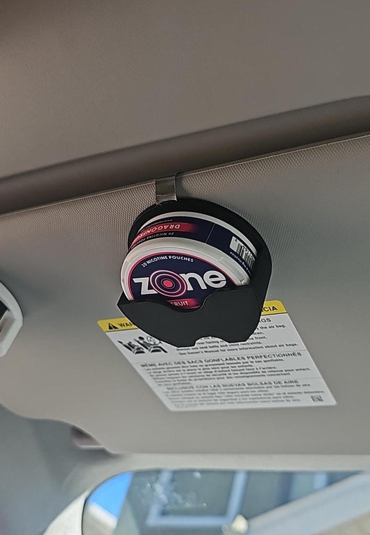 ZONE Can Visor Clip | 3D-Printed | Car Organizer Holder for Pouches